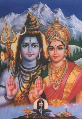Siva y Parvati, la pareja Tántrica