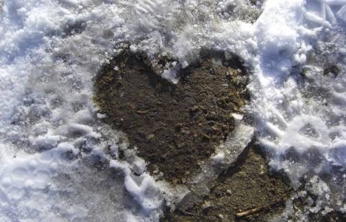 El corazn en la nieve por Iris Kaufman de Alemania 